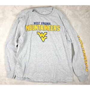 West Virginia Mountaineers Sweatshirt Majestic Section 101 Long Sleeve Men Large
